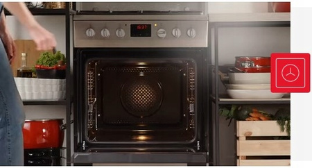 Kuchnia gazowo-elektryczna Amica 58GEH3.31HZpTaDA(Xx) PIZZA WOK 65l 50cm