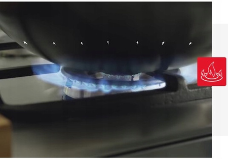 Kuchnia gazowo-elektryczna Amica 58GEH3.31HZpTaDA(Xx) PIZZA WOK 65l 50cm