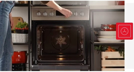 Kuchnia gazowo-elektryczna Amica 57GEH3.33HZpTaDA(Xx) PIZZA 65L 50cm