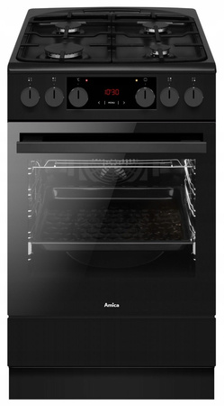 AMICA Kuchnia gazowo-elektr. 523GEH3.33HZpTsDpAF(BmV) PIZZA 50cm antracyt