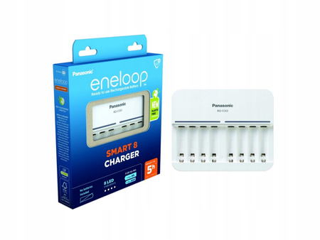 Eneloop BQ-CC63 – kontrolki LED