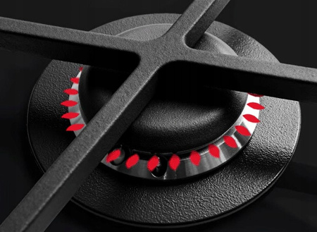 Kuchnia gazowo-elektryczna Amica 57GE3.33HZpTaDpA(Xx)PIZZA Termoobieg Grill