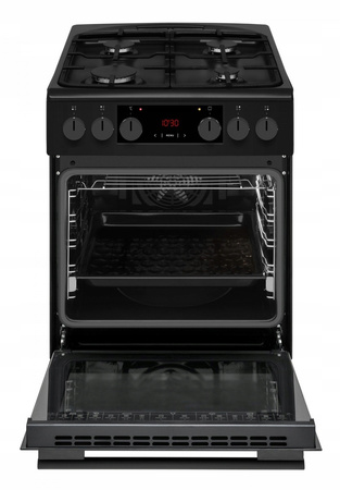 AMICA Kuchnia gazowo-elektr. 523GEH3.33HZpTsDpAF(BmV) PIZZA 50cm antracyt