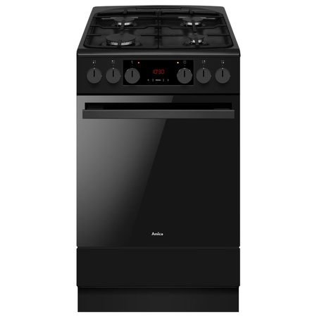 AMICA Kuchnia gazowo-elektr. 523GEH3.33HZpTsDpAF(BmV) PIZZA 50cm antracyt