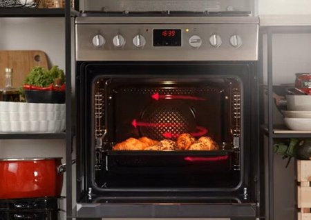 Kuchnia gazowo-elektryczna Amica 57GE3.33HZpTaDpA(Xx)PIZZA Termoobieg Grill