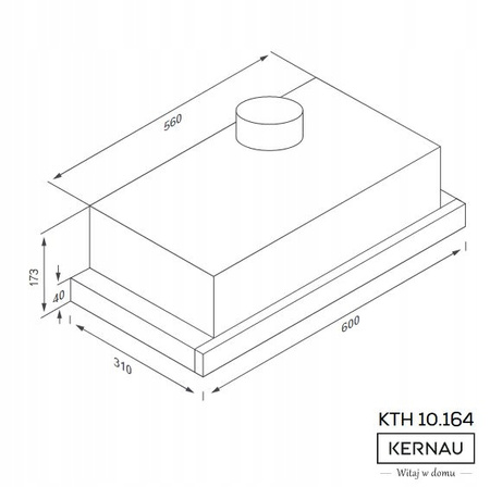 Okap teleskopowy Kernau KTH 10.164 X
