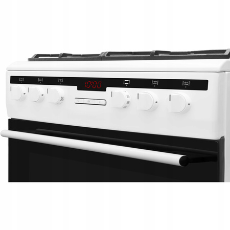 AMICA Kuchnia gazowo-elektryczna 617GEH3.33HZpTaDpA(W) PIZZA 60cm