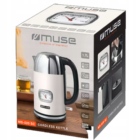 Czajnik elektryczny Muse MS-020SC ecru
