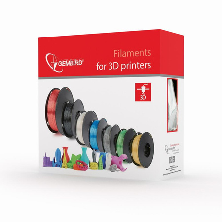 GEMBIRD Filament drukarki 3D ABS/1.75 mm/1kg/czerwony