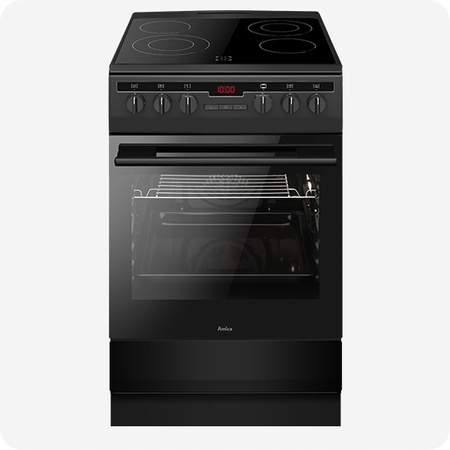 AMICA Kuchnia ceramiczna 57CE3.315HTa(Bm) 50CM CZARNA