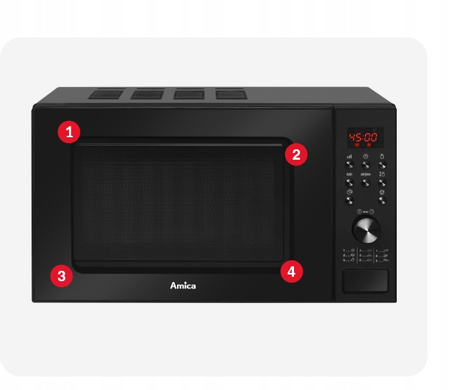 AMICA Kuchnia mikrofalowa AMGF20E1GB