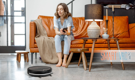 Robot sprzątający odkurzacz TEESA SMART VAC2 HEPA