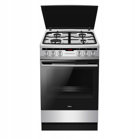 Kuchnia gazowo-elektryczna Amica 57GE3.33HZpTaDpA(Xx)PIZZA Termoobieg Grill