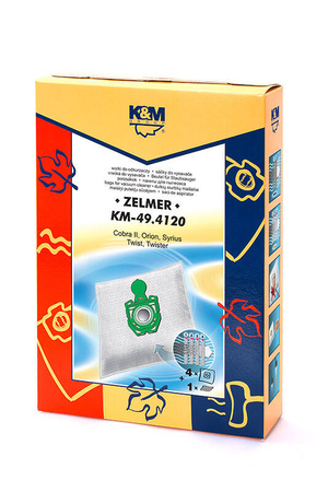 WORKI DO ZELMER ZIELONY KM-49.4120 microBag 4+1mikrofiltr