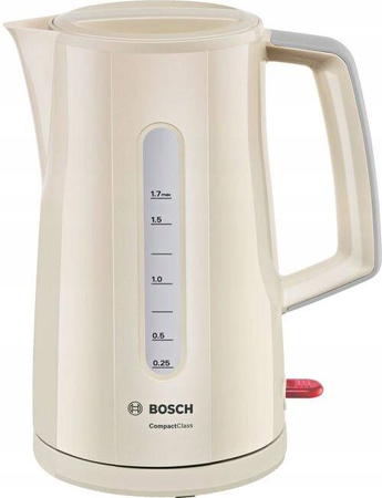 CZAJNIK BOSCH TWK3A017 beżowy, 1,7l, 2400W