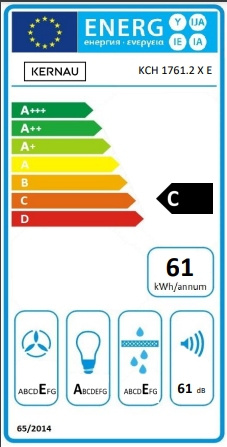 Okap kominowy Kernau KCH 1761.2 B E