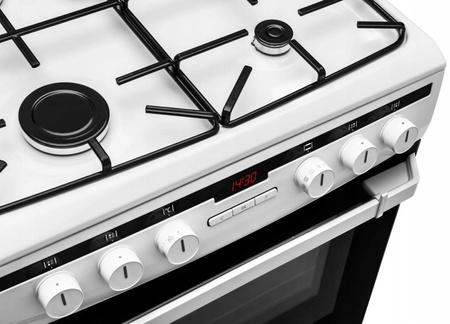 AMICA 618GEH3.33HZpTaNW Kuchnia gazowo-elektryczna 60CM