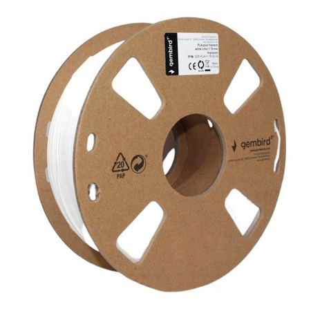 GEMBIRD Filament drukarki 3D PLA PLUS/1.75mm/biały