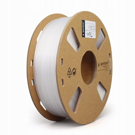 GEMBIRD Filament drukarki 3D PETG/1.75mm/1kg/biały